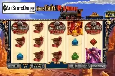 Reel Screen. Bonus Train Bandits from Ash Gaming
