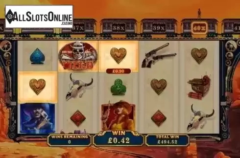 Win Screen. Bonus Train Bandits from Ash Gaming