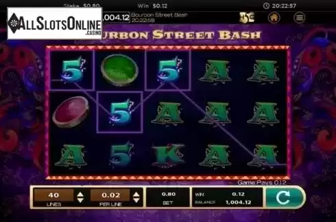 Win screen 1. Bourbon Street Bash from High 5 Games