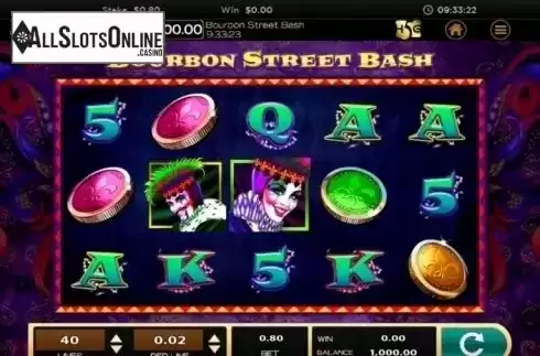 Game screen. Bourbon Street Bash from High 5 Games