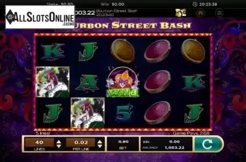 Wild screen 2. Bourbon Street Bash from High 5 Games