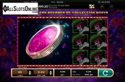 Free spins 1. Bourbon Street Bash from High 5 Games