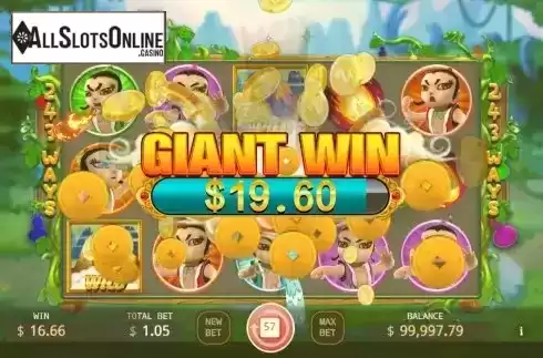 Giant Win screen