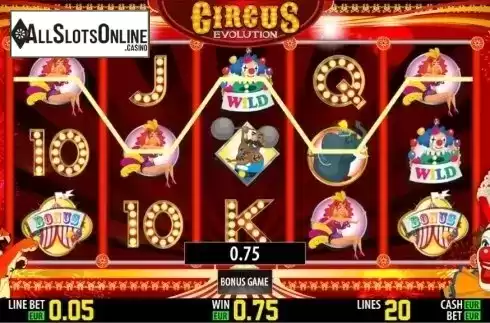 Bonus game. Circus Evolution HD from World Match