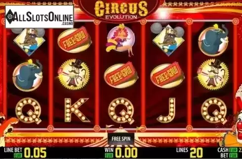 Freespins. Circus Evolution HD from World Match