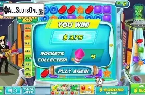 Win Screen 2. Cosmic Candy Heist from Pirates Gold Studios