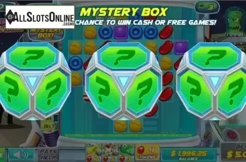 Mystery Box Screen. Cosmic Candy Heist from Pirates Gold Studios
