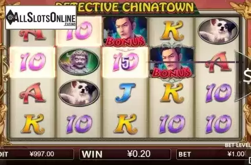 Win screen 1. Detective Chinatown from Iconic Gaming