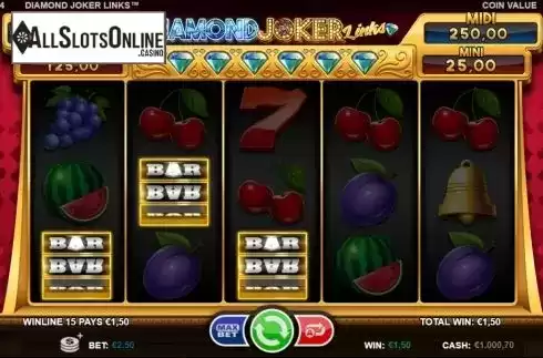 Win screen 3. Diamond Joker Links from Betsson Group