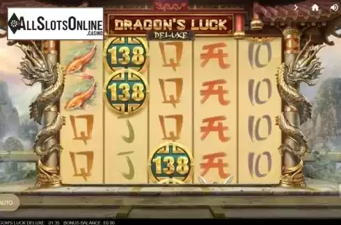 Reel Screen. Dragons Luck Deluxe from Red Tiger