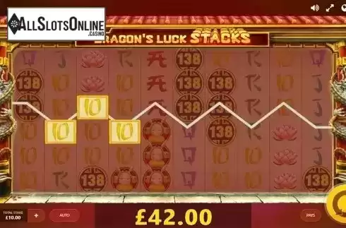 Win screen 3. Dragon's Luck Power Reels from Red Tiger