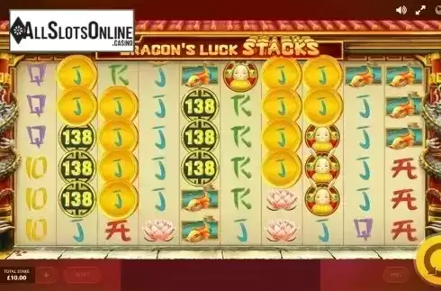 Mystery Symbol screen. Dragon's Luck Power Reels from Red Tiger