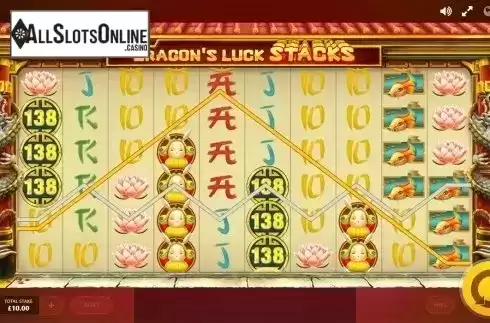 Win screen 2. Dragon's Luck Power Reels from Red Tiger