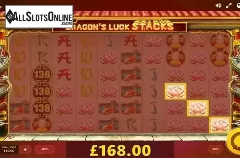Win screen 5. Dragon's Luck Power Reels from Red Tiger
