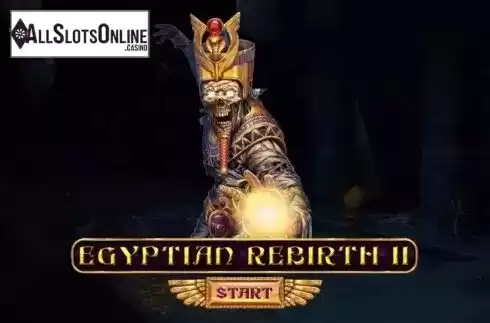 Start Screen. Egyptian Rebirth II from Spinomenal