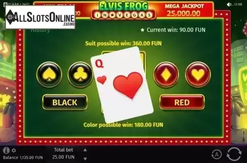 Gamble Feature. Elvis Frog in Vegas from BGAMING