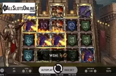 Win screen 2. Fire Siege Fortress from NetEnt