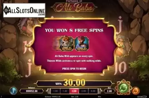 Free Spins 3. Fortunes of Alibaba from Play'n Go