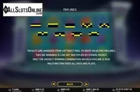 Paylines. Fountain of Fortune (GamePlay) from GamePlay