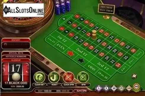 Win screen. French Roulette Pro (GVG) from GVG