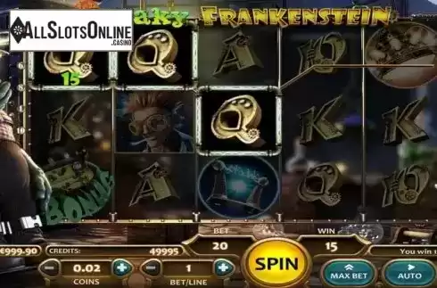 Win Screen. Freaky Frankenstein from Nucleus Gaming