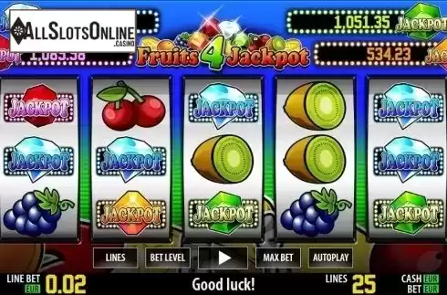 Game reels. Fruits 4 Jackpot HD from World Match
