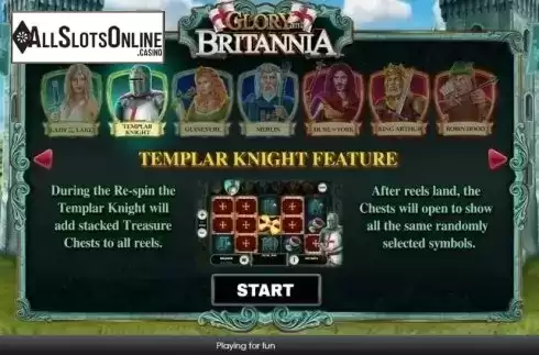 Intro 2. Glory and Britannia from Playtech