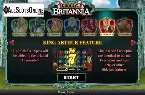 Intro 6. Glory and Britannia from Playtech