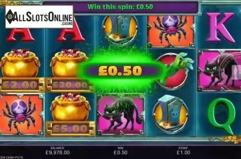 Win Screen 2. Halloween Cash Pots from Inspired Gaming