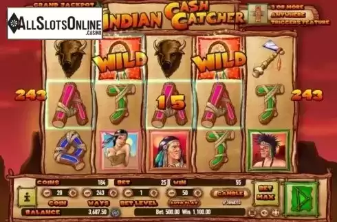 Wild Win screen. Indian Cash Catcher from Habanero