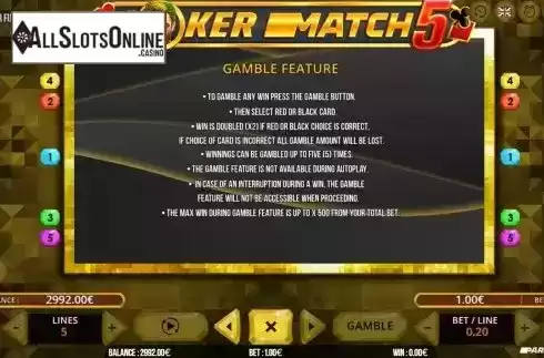 Game Rules screen