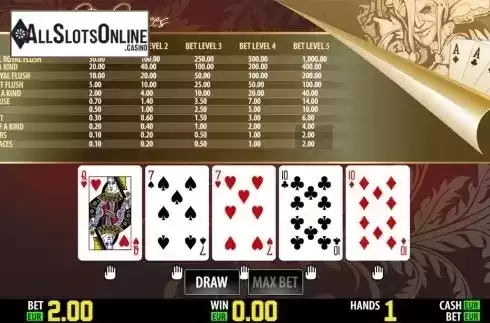 Game workflow . Joker Poker Aces HD from World Match