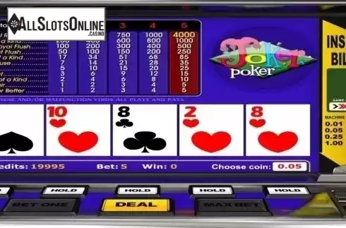 Game Screen. Joker Poker (Betsoft) from Betsoft
