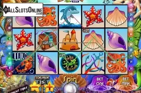Wild Win screen. Lucky Mermaid Slots from MultiSlot