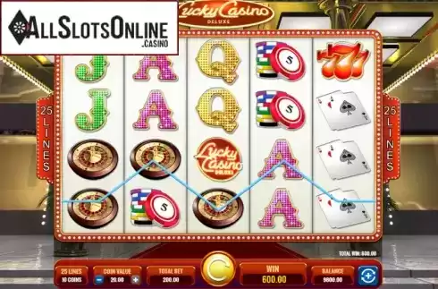 Win Screen 2. Lucky Casino Deluxe from IGT