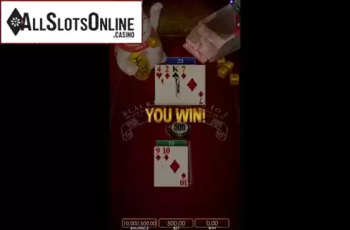 Win Screen. Lucky Cat Blackjack from Bunfox
