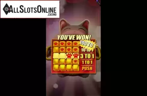 Lucky Dice Win. Lucky Cat Blackjack from Bunfox