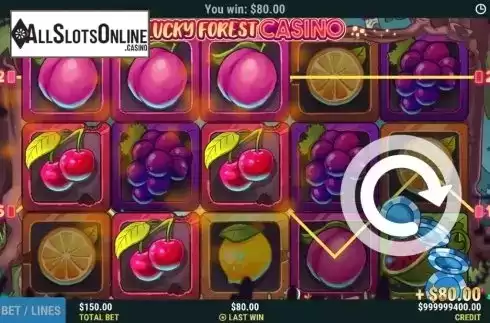 Win Screen. Lucky Forest Casino from Slot Factory