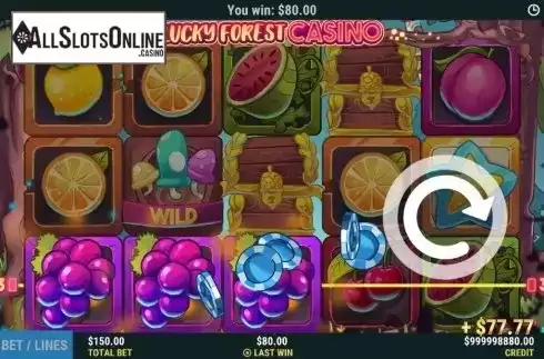 Win Screen 2. Lucky Forest Casino from Slot Factory