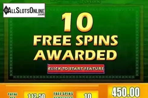 Free spins win. Leprechaun's Fortune from WMS