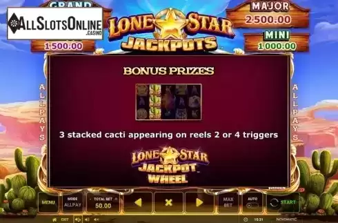 Features 1. Lone Star Jackpots from Greentube