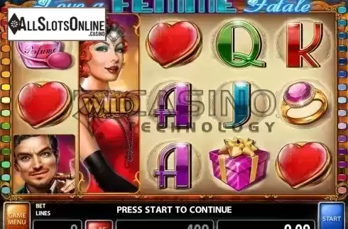 Expanding Sympbols screen. Love a Femme Fatale from Casino Technology
