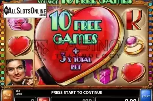Free Spins + Multiplier screen. Love a Femme Fatale from Casino Technology
