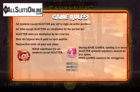 Game Rules. Pinocchio (Ka Gaming) from KA Gaming