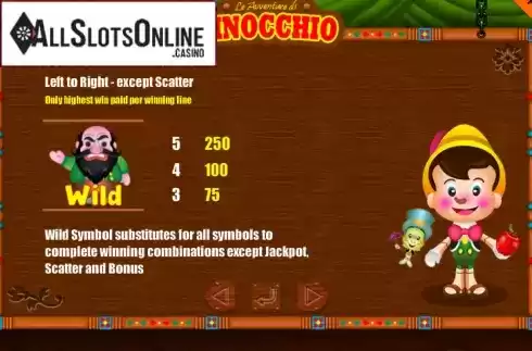 Screen5. Pinocchio (Portomaso) from Portomaso Gaming