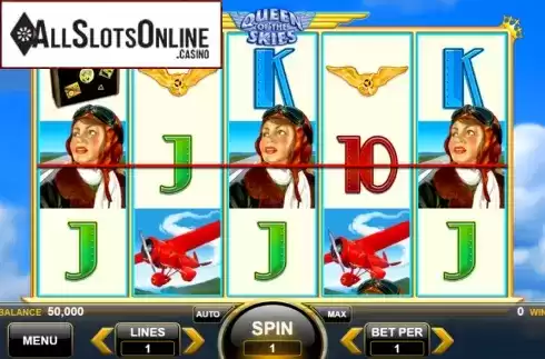 Reel Screen. Queen of the Skies from Spin Games