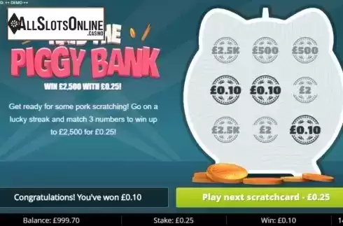 Win Screen 3. Raid the Piggy Bank from Gluck Games