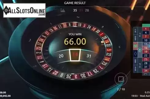 Game Screen 6. Real Auto Roulette from Real Dealer Studios