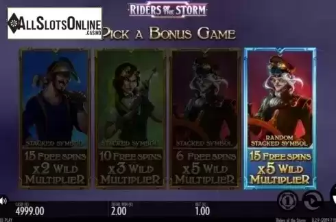 Free Spins 3. Riders of the Storm from Thunderkick