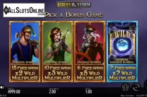 Free Spins 2. Riders of the Storm from Thunderkick